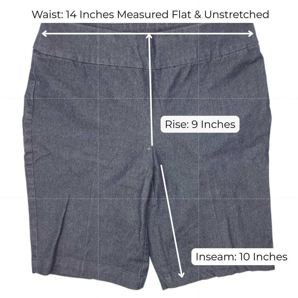 Chico's Bermuda Shorts Women's 00, XS Short So Slimming Pull On Vacation Travel - Picture 3 of 4
